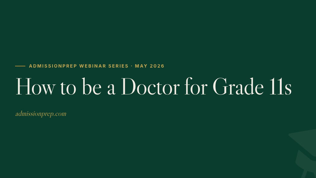 How to be a Doctor for Grade 11s
