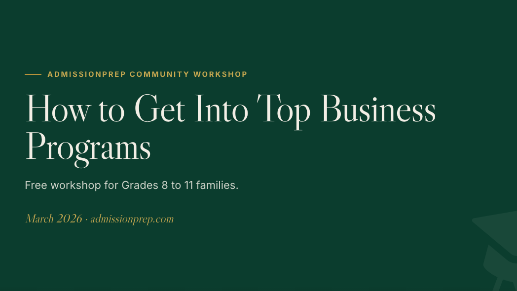 How to Get Into Top Business Programs